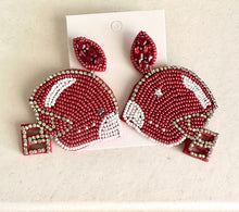 New Football Beaded Earrings
