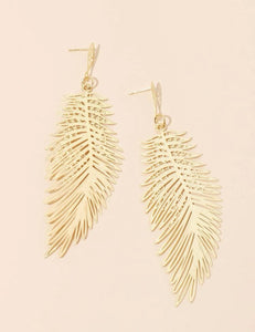 Leaf Statement Earrings