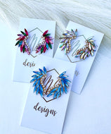 Jeweled Wing Earrings