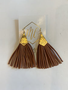 Leather Fringe Earrings