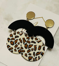 Leopard Clay Earrings