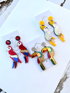 Parrot Acrylic Earrings