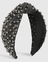 Leather Wide Knot Pearl Headbands