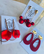Assorted Red Earrings