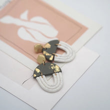 Clay Triangle and U-shaped Earrings