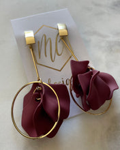 Petal Earrings-Drop Circle
