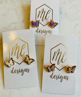 Shiny Butterly Studs
