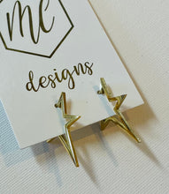 Star Huggie Earrings Gold