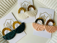 Abstract Clay Polymer Earrings