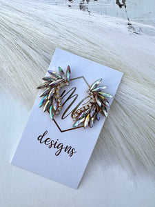 Jeweled Wing Earrings