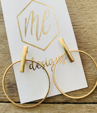 Matte Circle Simple Earrings
