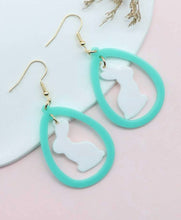 Teardrop Bunny Easter Earring