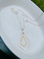 Double Teardrop Necklace