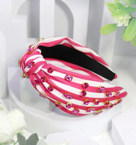 Stripped Jeweled Headbands