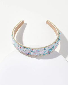 Crystalline Decor Flat Headband- all the Colors