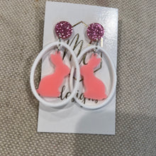 Teardrop Bunny Easter Earring