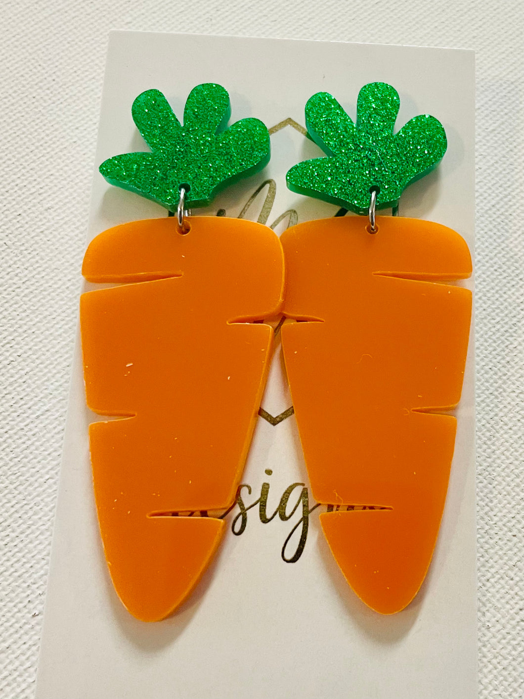 Easter Carrot Earrings