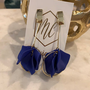 Petal Earrings-Drop Circle