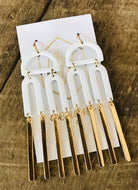 Geometric statement earrings