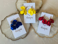 Petal Earrings Rhinestone Top