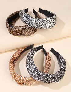 Silk Leopard Print Headband Silky