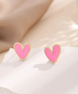 Various Heart Stud Earrings