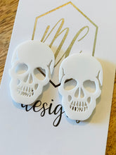 Acrylic Skull Stud Earrings