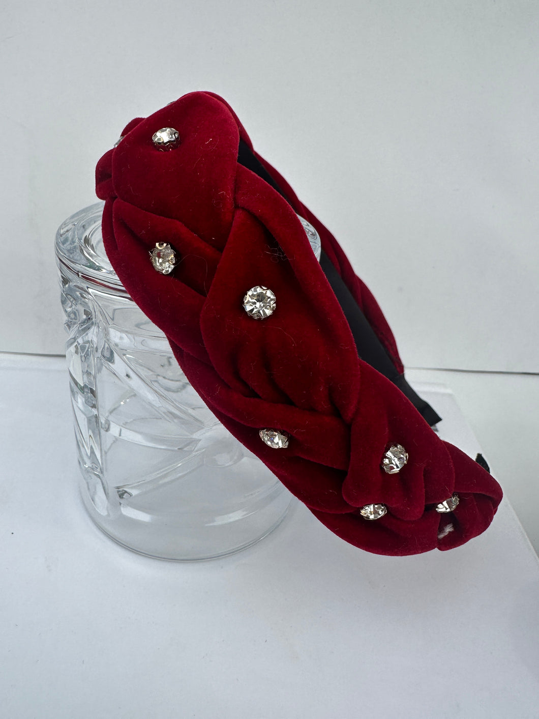 Braided Jewel Studded Headband