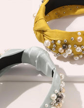 Fancy Pearl Beaded Knot Headbands