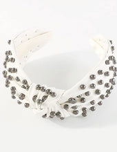 Leather Wide Knot Pearl Headbands