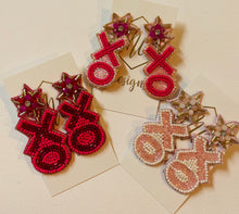 XO Love Beaded Valentine Earrings