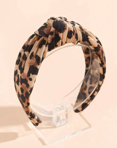 Leopard Knot Headband