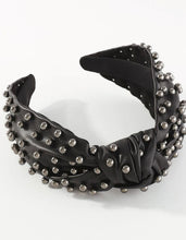 Leather Wide Knot Pearl Headbands
