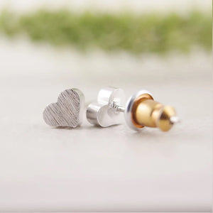 Heart Studs Gold and Silver