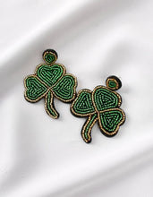 Beaded Clover Earrings