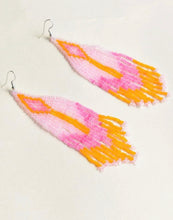 Diamond Fringe Beaded Earrings