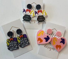 Hocus Pocus Witches Halloween Earrings