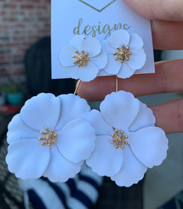 Double Flower Earrings (2 in 1) Jacket