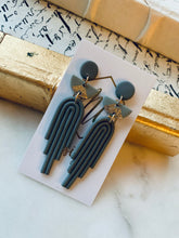 Art Deco Clay Earring