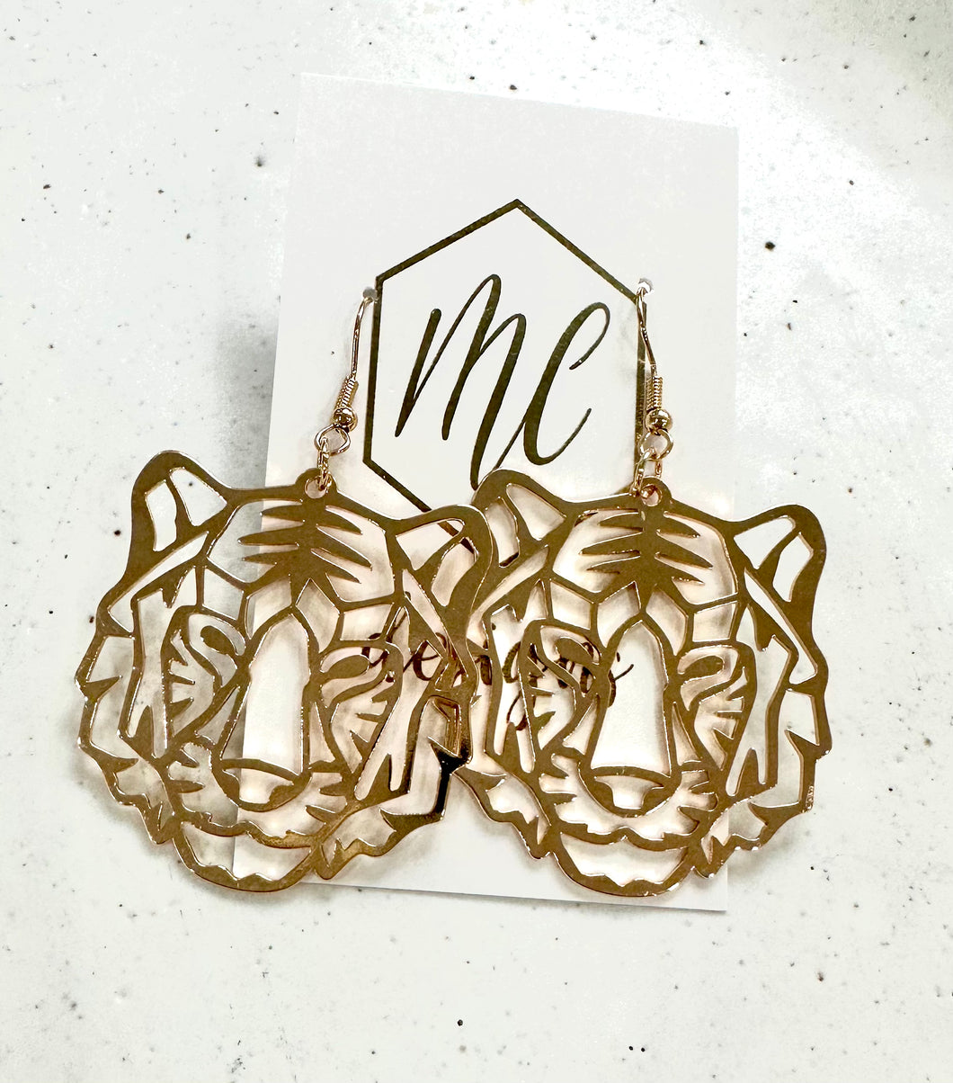 Filigree Tiger Earrings