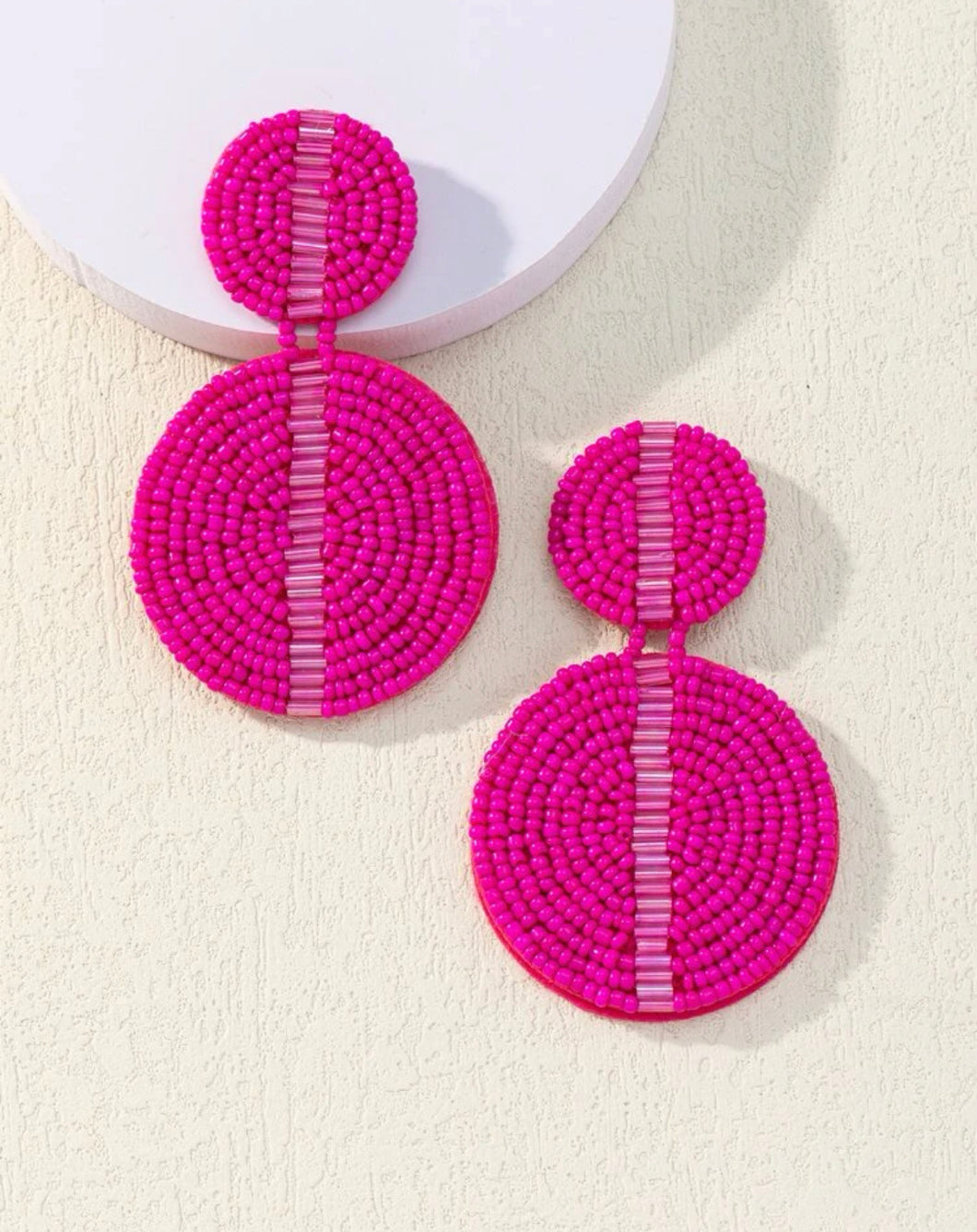 Bright Beaded Earrings