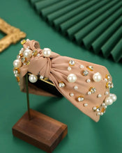 Jewel Pearl Knot Headbands