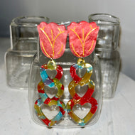 Acyrlic Tulip Earrings