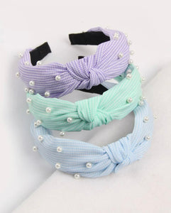 Kids Pastel Pearl Headbands