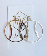 Baseball Dangle Earrings