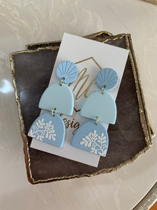 Tiered Spring Clay Earrings