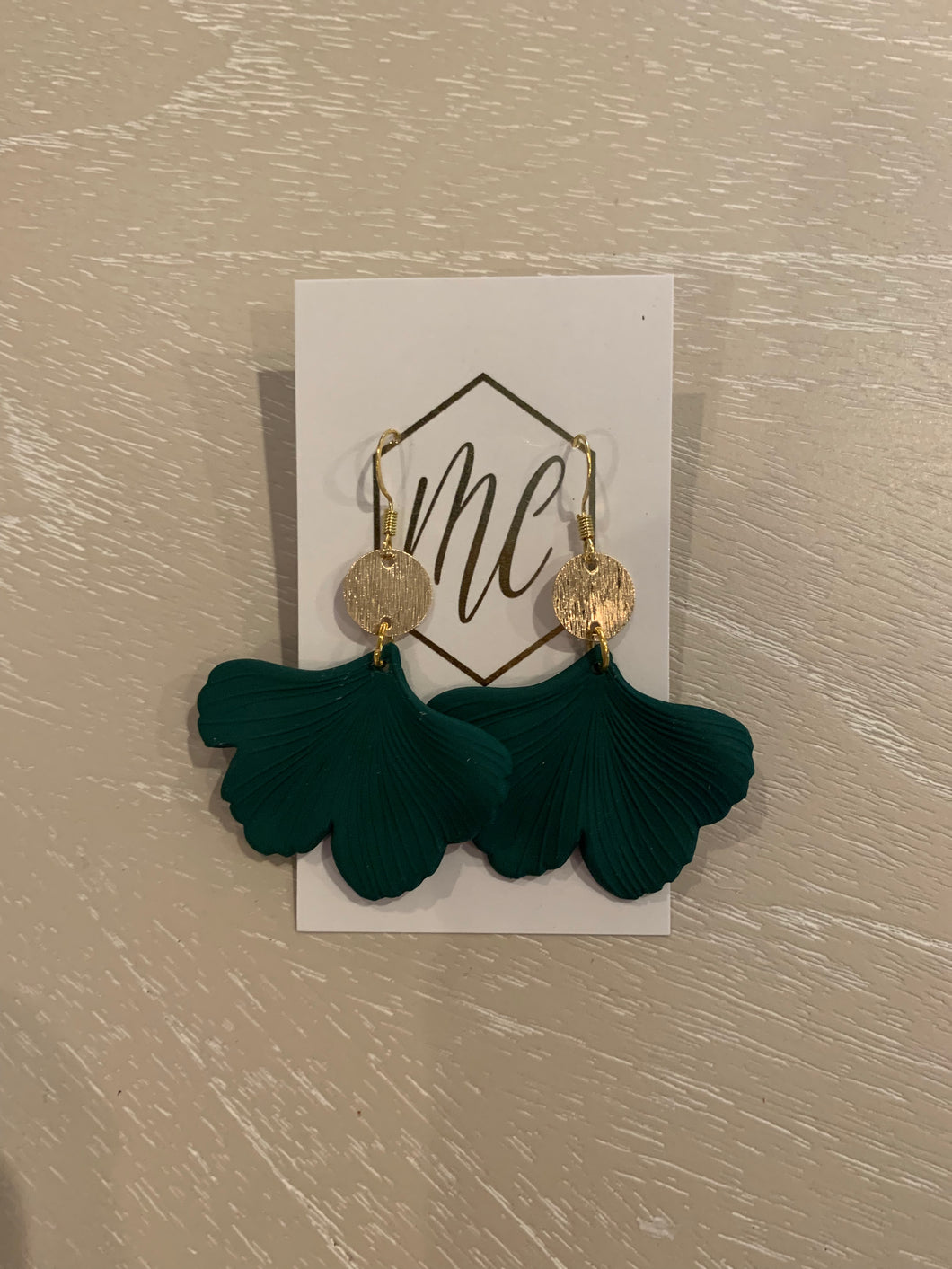 Ginkgo Petal Drop Earrings