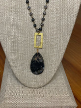 Long stone necklace