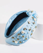 Jewel Pearl Knot Headbands