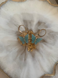 Glitter Butterfly Earrings